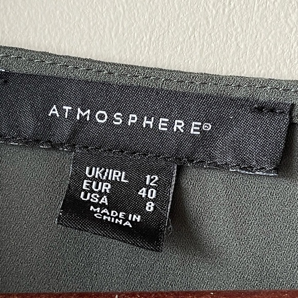 3 for $30 Atmosphere Olive 3/4 Blouse - Picture 7 of 11